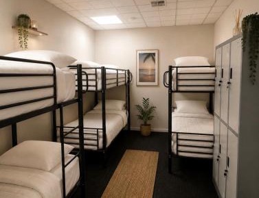 Bed in 6-Bed Female Dormitory Room