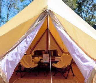 Glamping Tent - for children 5 years and over and NOT Pet Friendly